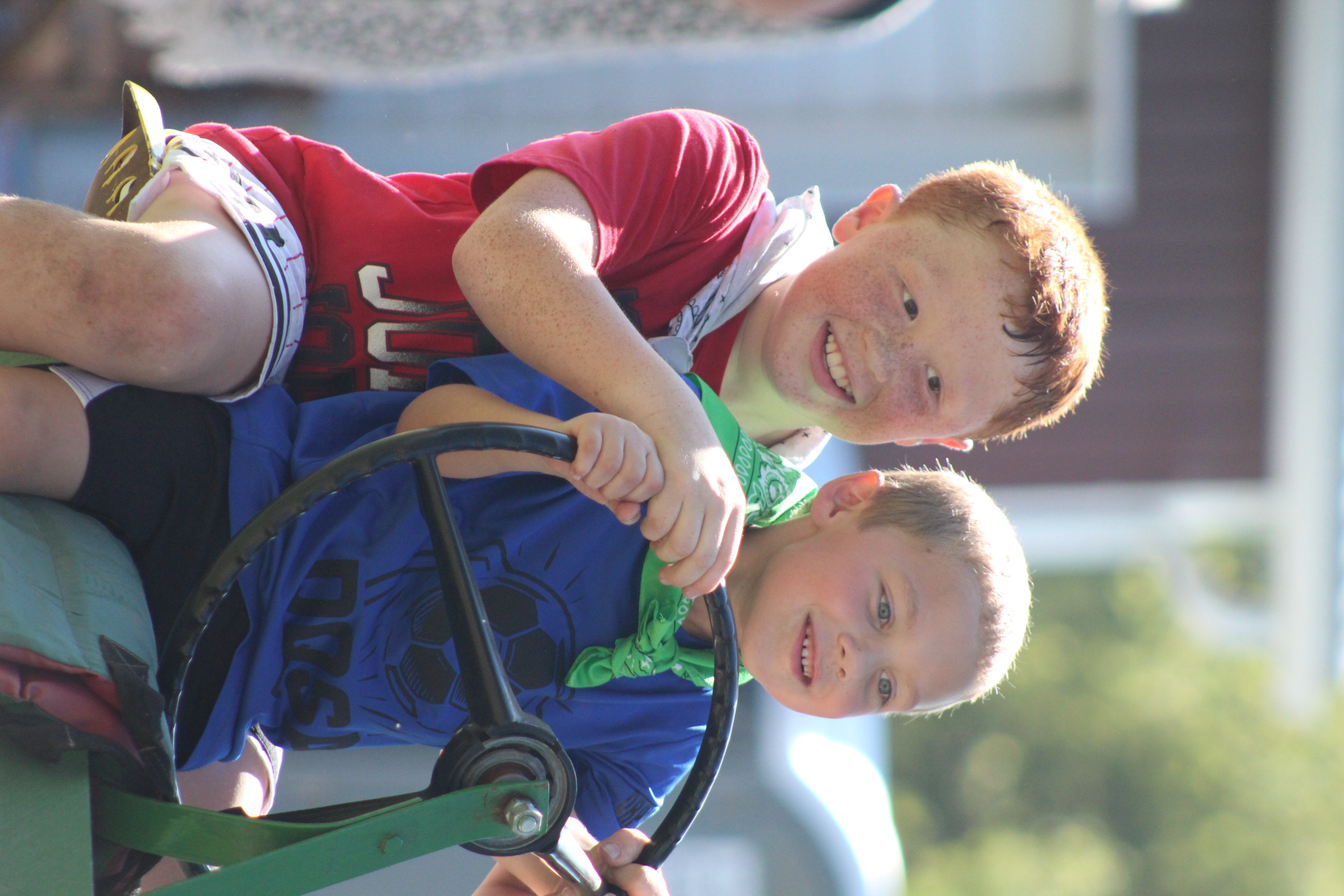 Kids enjoying the farm